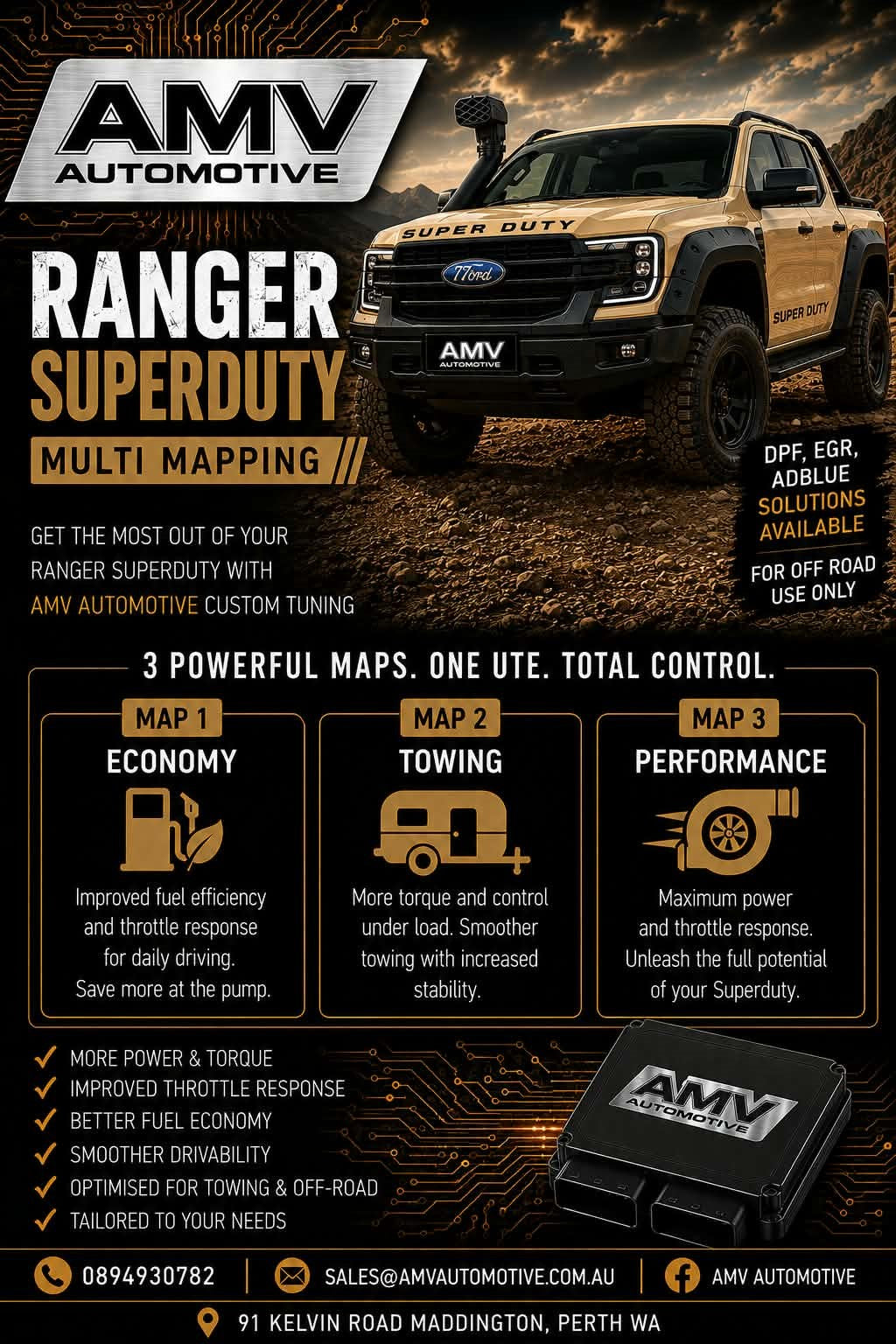 Ford Super Duty Multimap Tune