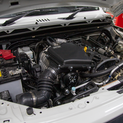 Harrop Engineering TVS900 Eaton supercharger fitted on Suzuki Jimny JB74 