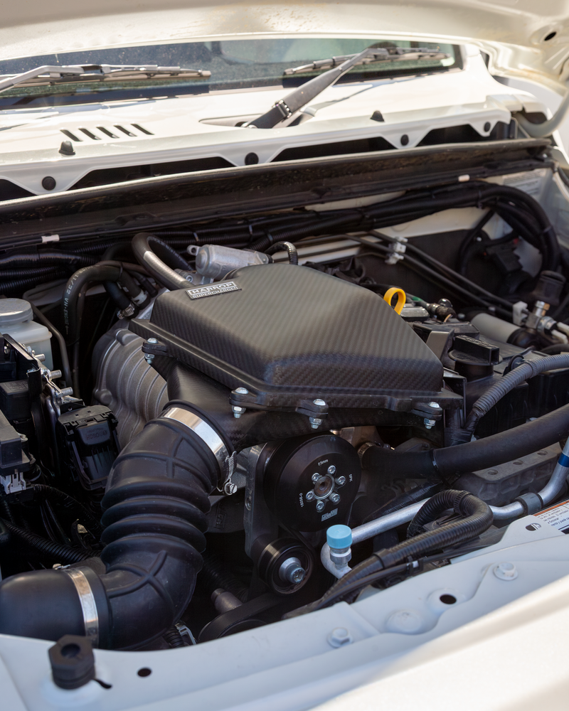 Harrop Engineering TVS900 Eaton supercharger fitted on Suzuki Jimny JB74 