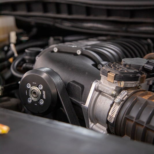 Harrop Engineering TVS2300 supercharger fitted on Nissan Patrol Y62