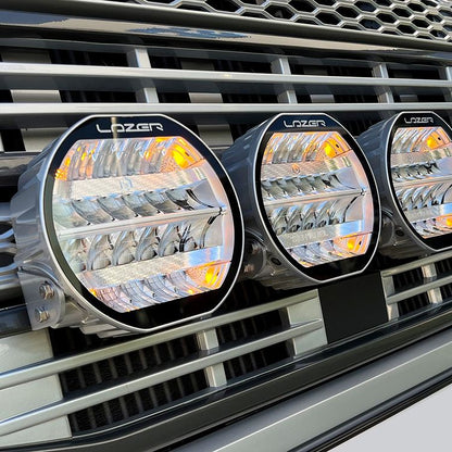 Lazer Sentinel 9" Chrome w/ Positioning Lights