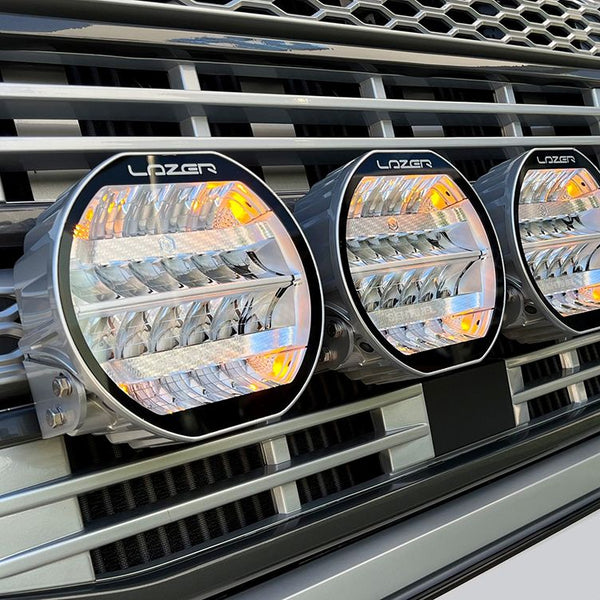 Lazer Sentinel 9" Chrome w/ Positioning Lights