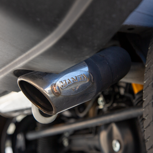 Manta Performance exhaust system fitted to a JB74 Suzuki Jimny