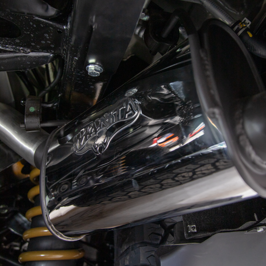 Manta Performance exhaust system fitted to a 2025 Nissan Patrol Y62
