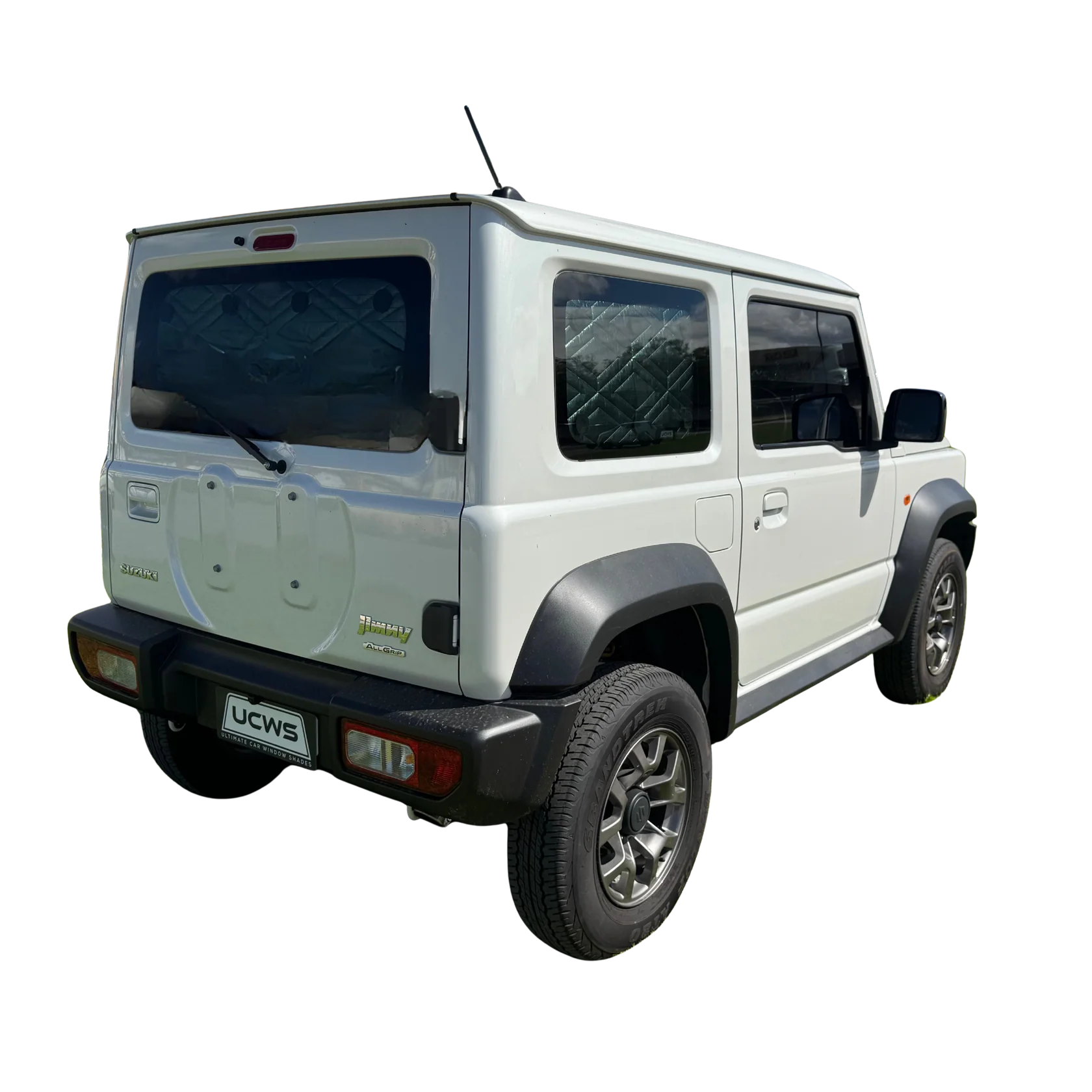 Ultimate Car Window Shades Cargo shades solar screens fitted to a JB74 Suzuki Jimny