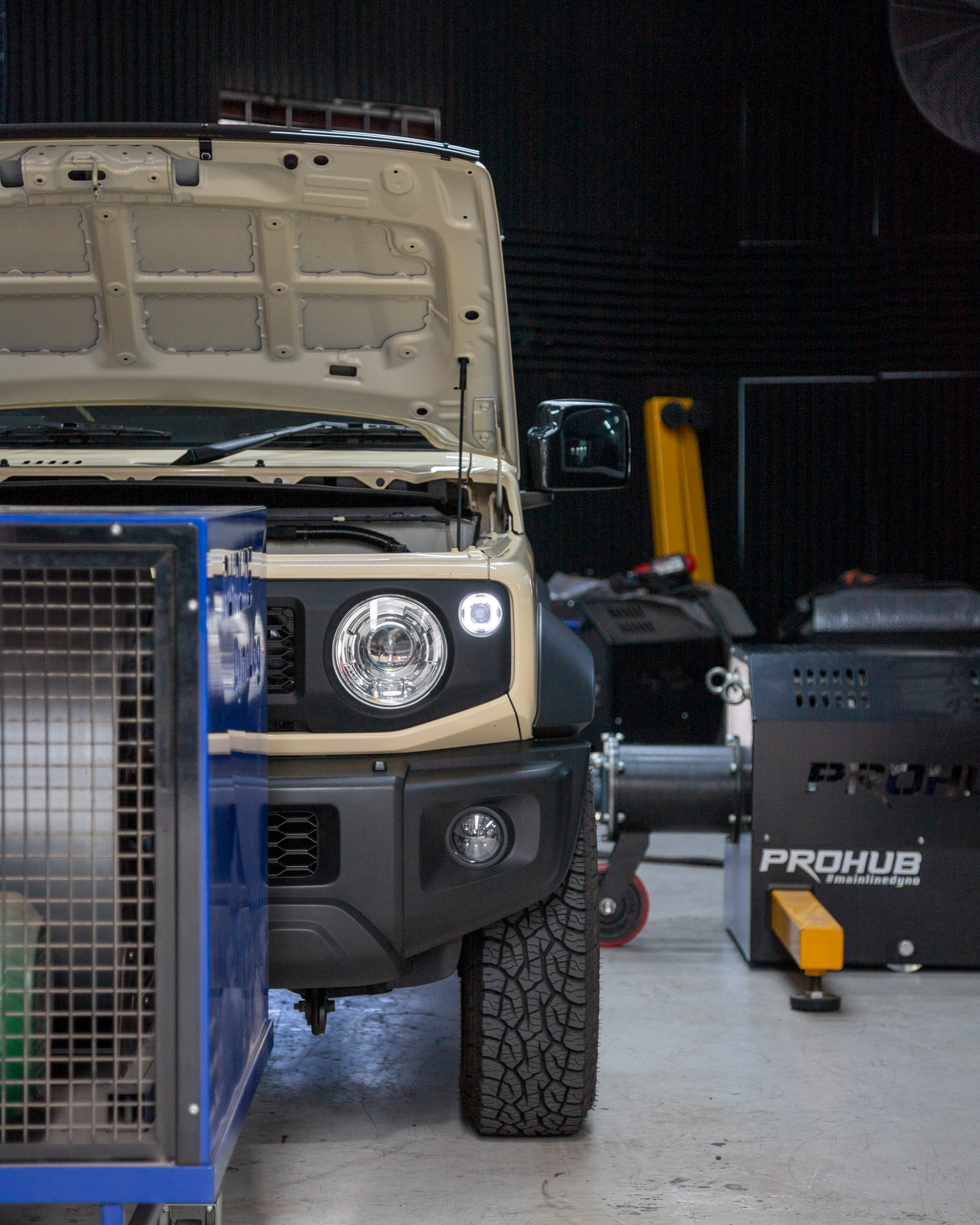 JB74 Suzuki Jimny on Mainline Prohub Dyno getting AMV Stage 1 Tune