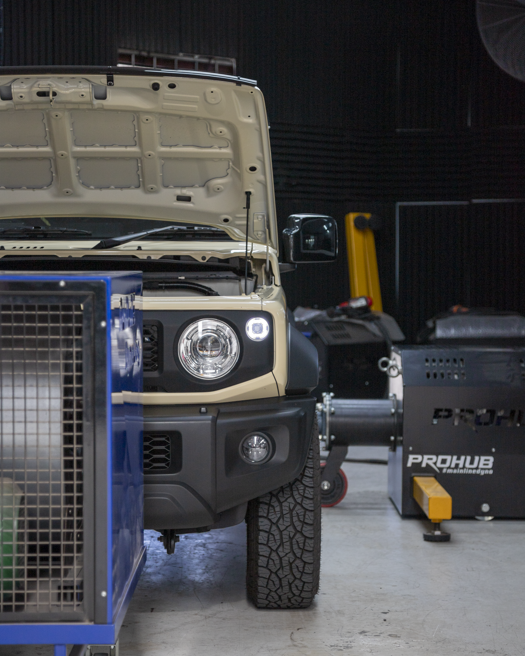 JB74 Suzuki Jimny on Mainline Prohub Dyno getting AMV Stage 1 Tune