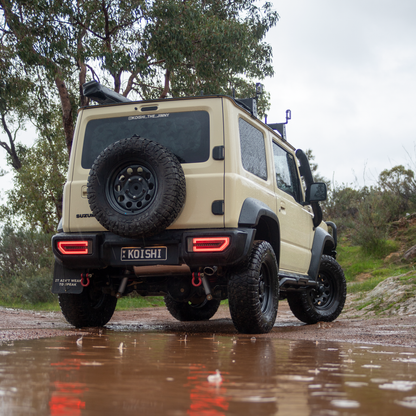 Koishi_The_Jimny JB74 Suzuki Jimny rear view of Manta Performance exhaust